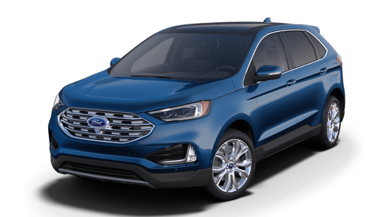 2020 Ford Edge Titanium Atlas Blue, 2.0L EcoBoost® Engine | Virden Ford